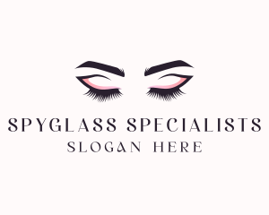 Cosmetic Eyelashes Beauty logo design