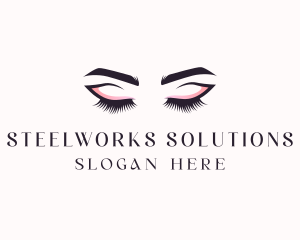 Cosmetic Eyelashes Beauty logo design