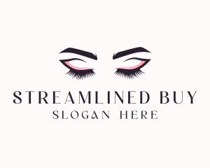 Cosmetic Eyelashes Beauty logo design