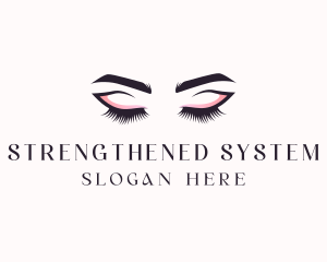 Cosmetic Eyelashes Beauty logo design