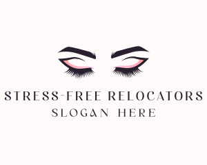 Cosmetic Eyelashes Beauty logo design