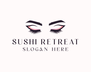 Cosmetic Eyelashes Beauty logo design