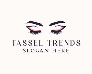 Cosmetic Eyelashes Beauty logo design