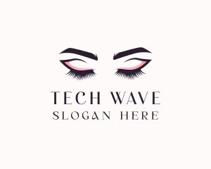 Cosmetic Eyelashes Beauty logo design