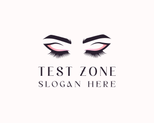 Cosmetic Eyelashes Beauty logo design