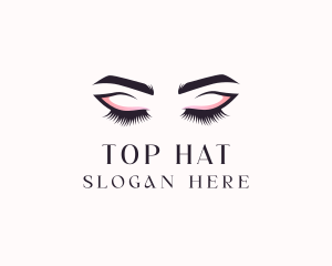 Cosmetic Eyelashes Beauty logo design