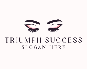 Cosmetic Eyelashes Beauty logo design