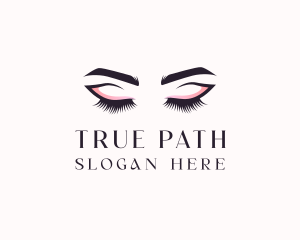 Cosmetic Eyelashes Beauty logo design