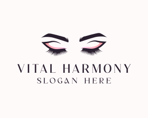 Cosmetic Eyelashes Beauty logo design