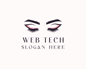 Cosmetic Eyelashes Beauty logo design