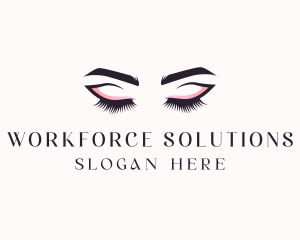 Cosmetic Eyelashes Beauty logo design