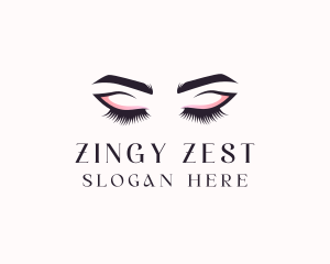 Cosmetic Eyelashes Beauty logo design