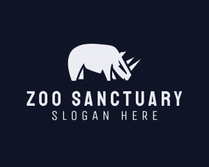 Wild Rhino Zoo logo design