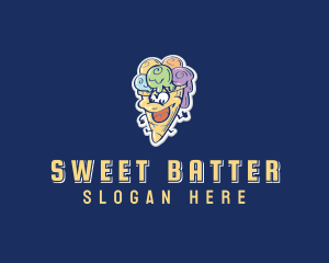 Sweet Ice Cream logo design