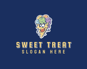 Sweet Ice Cream logo design