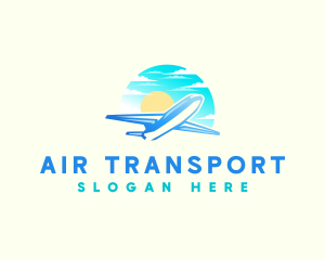 Airplane Flight Getaway logo design