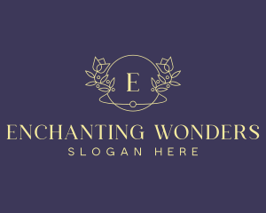 Floral Wedding Event Planner logo design