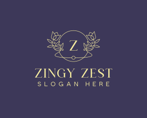 Floral Wedding Event Planner logo design