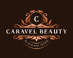 Floral Luxury Crest logo design