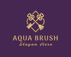 Key Cosmetic Brushes logo design