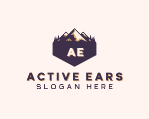 Adventure Mountain Peak logo design