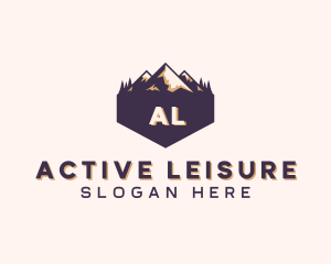 Adventure Mountain Peak logo design