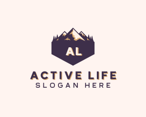 Adventure Mountain Peak logo design