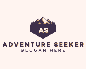 Adventure Mountain Peak logo design