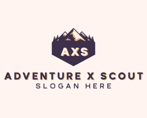 Adventure Mountain Peak logo design