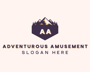 Adventure Mountain Peak logo design