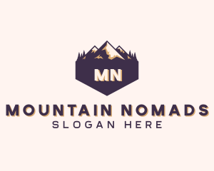 Adventure Mountain Peak logo design