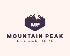 Adventure Mountain Peak logo design