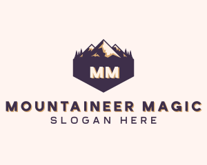 Adventure Mountain Peak logo design