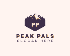 Adventure Mountain Peak logo design