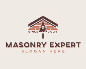 Bricklaying Mason Contractor logo design