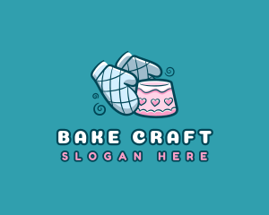 Oven Mitts Cake logo design