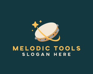 Musical Tambourine Instrument logo