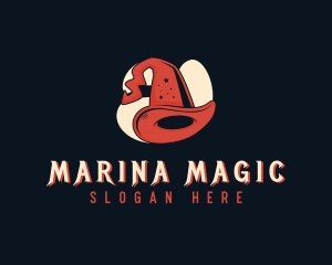 Magician Hat Costume logo design