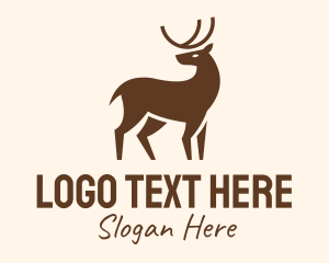 Brown Wild Reindeer logo