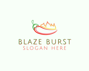 Flaming Hot Chili logo design