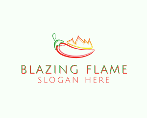 Flaming Hot Chili logo design