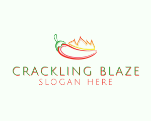 Flaming Hot Chili logo design