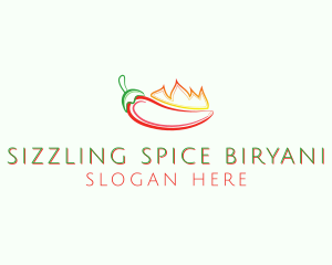 Flaming Hot Chili logo design