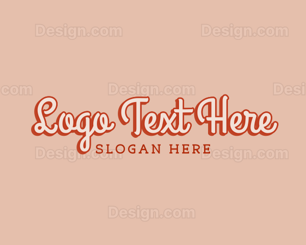 Startup Clothing Wordmark Logo