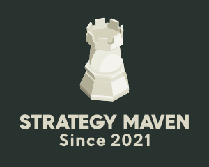 Rook Chess Tower logo design