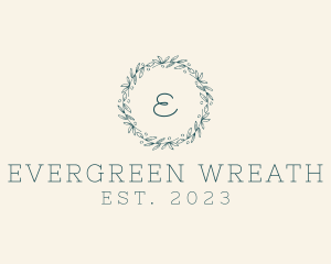 Botanical Beauty Flower Wreath  logo design