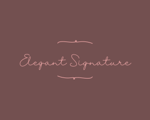 Classy Handwritten Business logo design