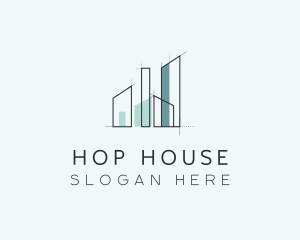 House Builder Structure logo design