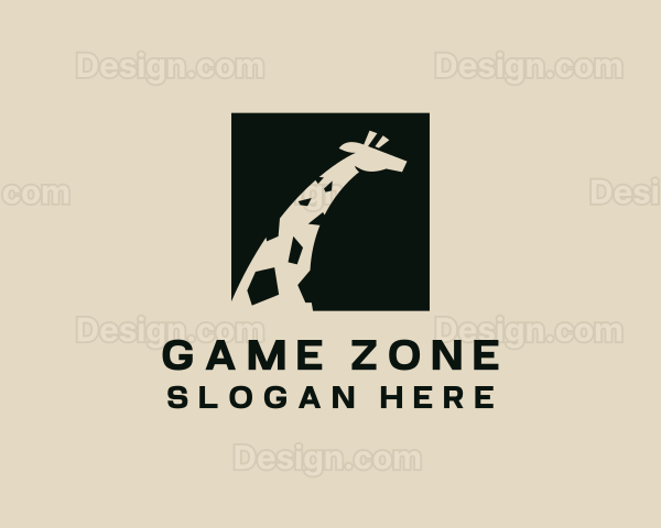 Giraffe Wildlife Safari Logo