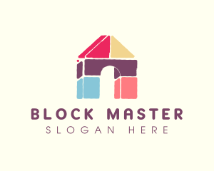 House Building Blocks logo design